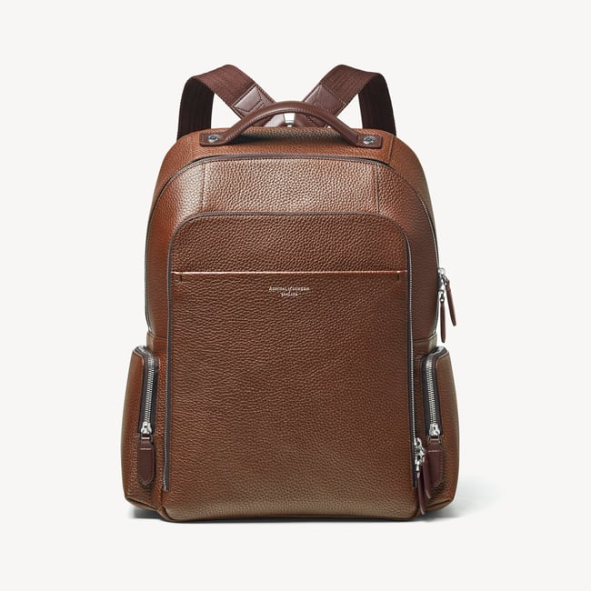asos premium leather backpack with zip detail Parker - Built-In Zippered Laptop Sleeve - Adjustable Shoulder Straps - Black Onyx Robust and durable ASOS DESIGN soft backpack with