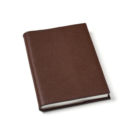 A5 Refillable Luxury Journal in Tobacco Pebble | Aspinal