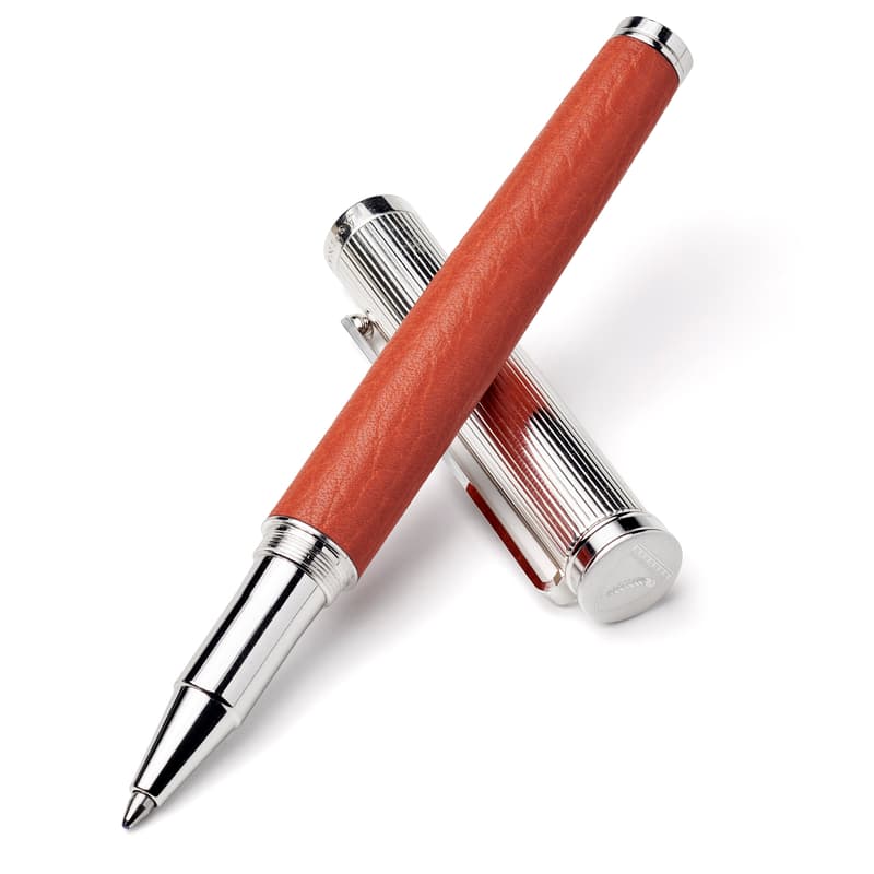 Aspinal of London Ballpoint Pen in Marmalade Pebble