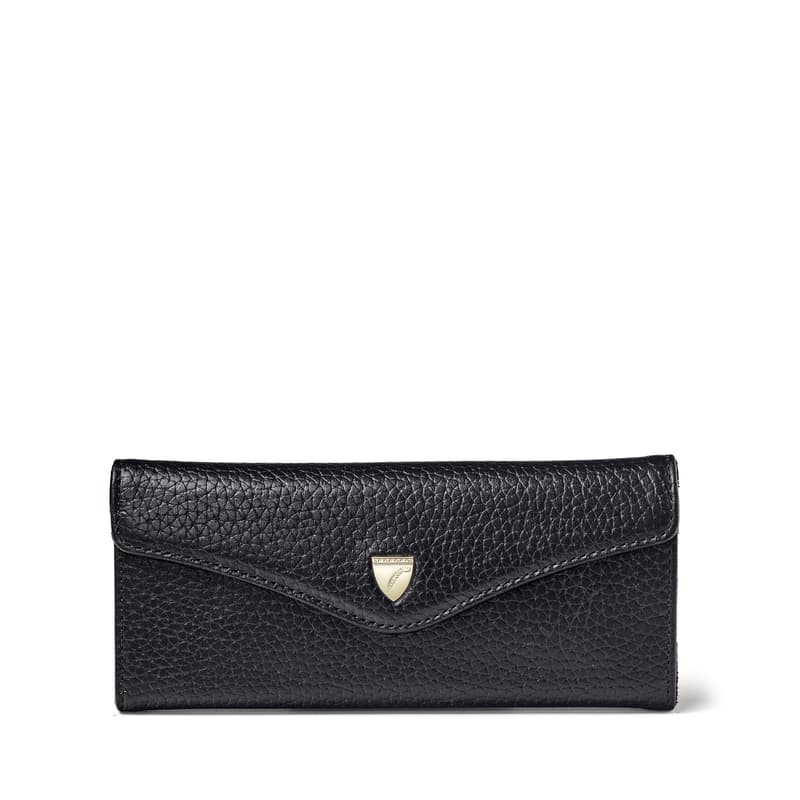 Aspinal of London Sunglasses Case in Black Pebble