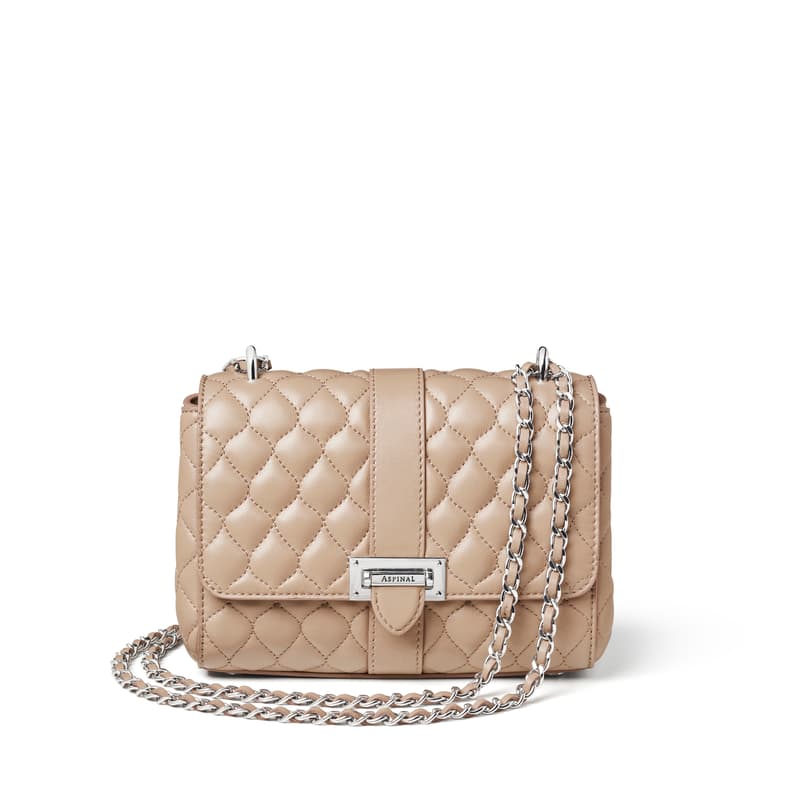 Aspinal of London Lottie Bag in Soft Taupe Nappa
