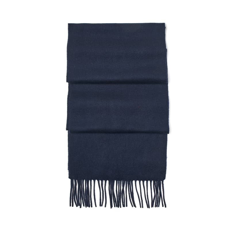 Aspinal of London Pure Cashmere Scarf in Navy
