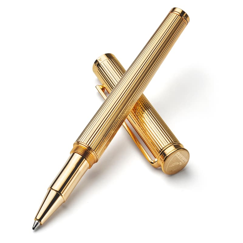 Aspinal of London Regent Ballpoint Pen in 23ct Gold Plated