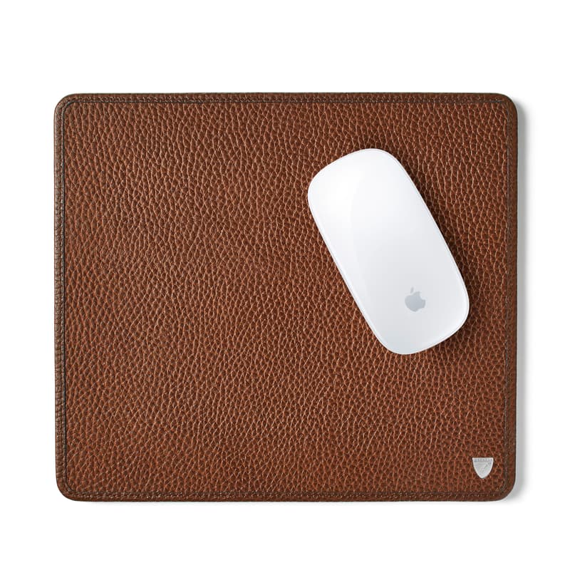 Aspinal of London Mouse Pad in Tobacco Pebble
