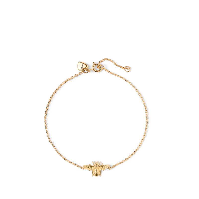 Aspinal of London Bee Bracelet in 18ct Gold Vermeil