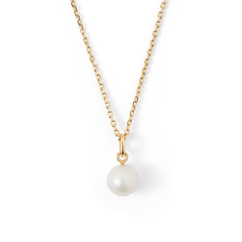 Aspinal of London Pearl Pendant Necklace in 18ct Gold Vermeil