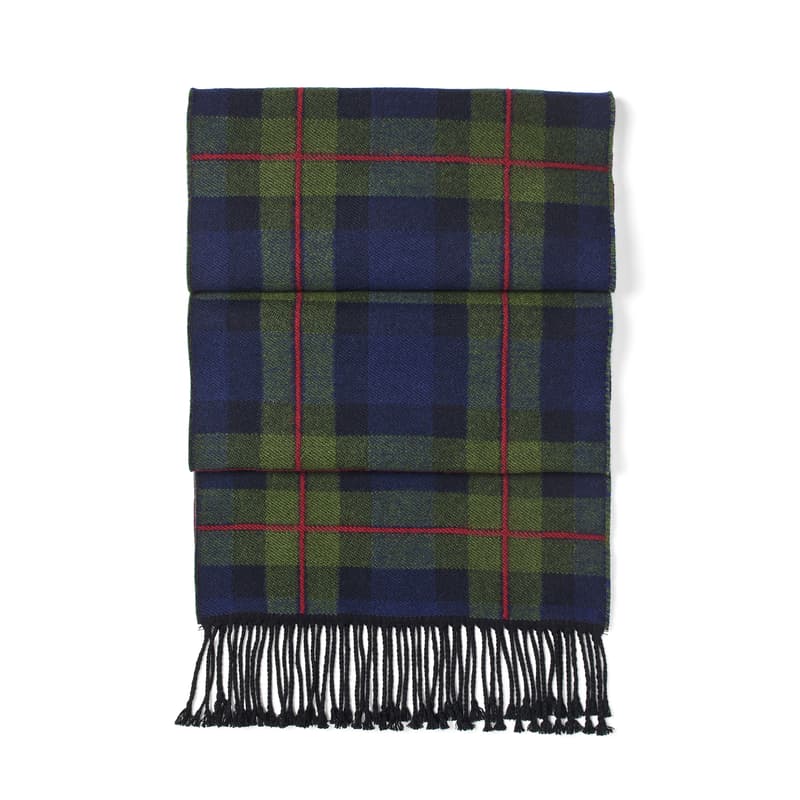 Aspinal of London Premium Merino Wool Oversized Scarf in House of Aspinal Tartan