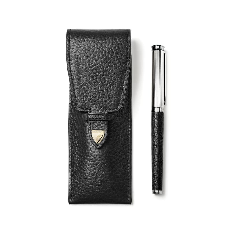 Aspinal of London Pen Set Collection in Black Pebble