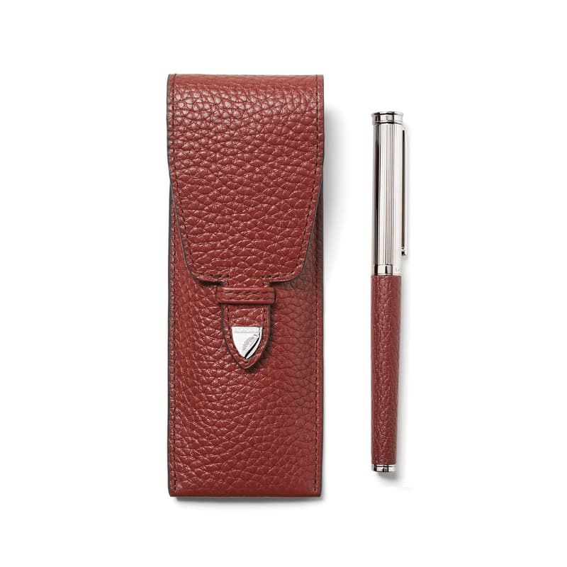 Aspinal of London Pen Set Collection in Merlot Pebble Aspinal of London Pen Set Collection in Merlot Pebble