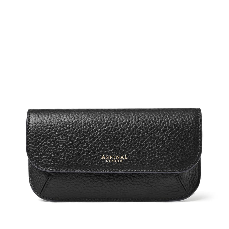 Aspinal of London Ella Sunglasses Case in Black Pebble