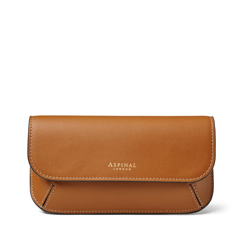Aspinal of London Ella Sunglasses Case in Smooth Tan