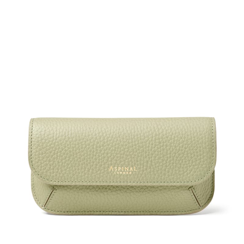 Aspinal of London Ella Sunglasses Case in Pistachio Pebble