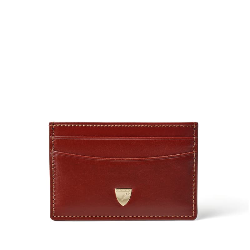 Aspinal of London Slim Credit Card Holder in Smooth Cognac