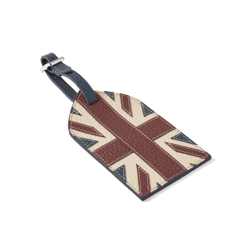 Aspinal of London Luggage Tag in Brit Pebble