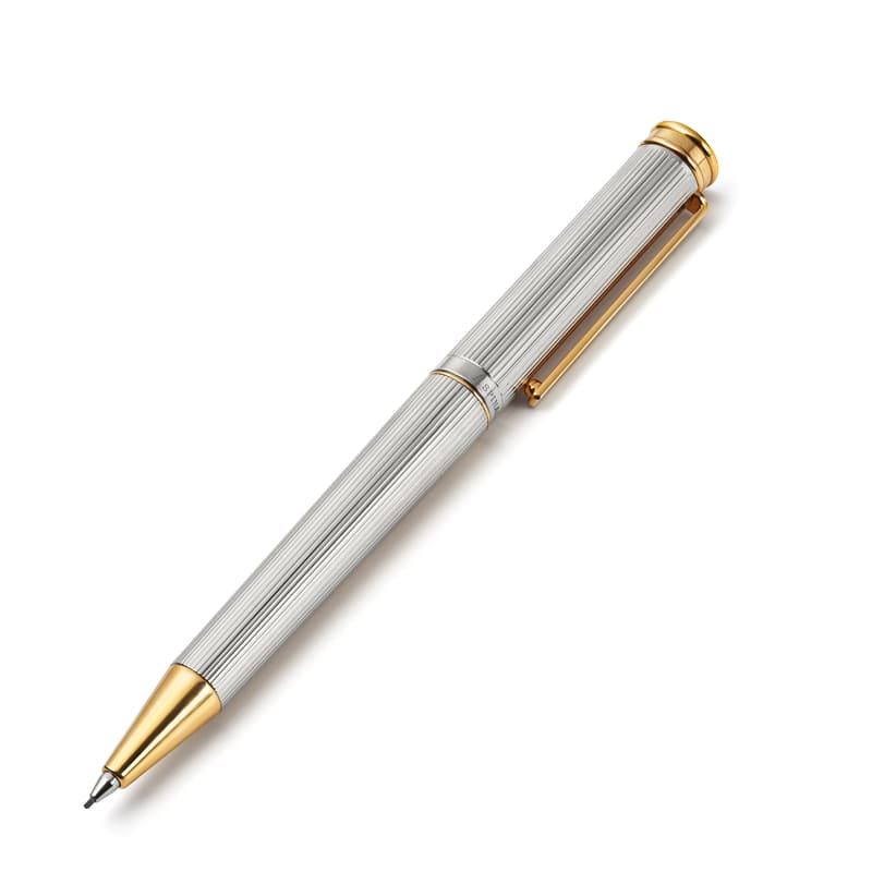 Aspinal of London Regent Pencil in Sterling Silver 925 with 23ct Gold