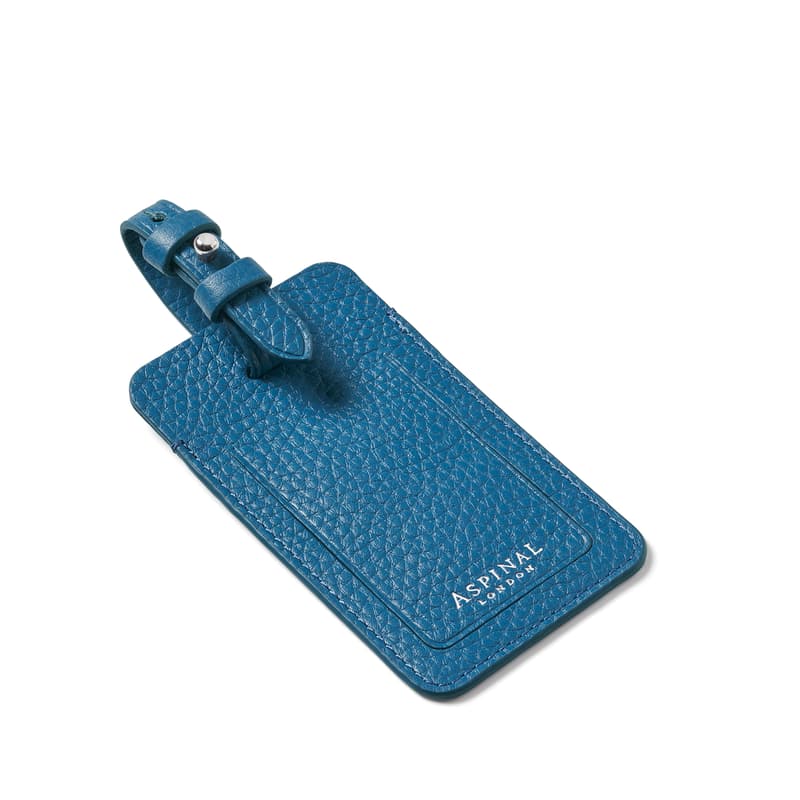 Aspinal of London Luggage Tag in Topaz Pebble