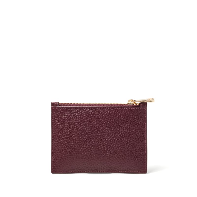 Aspinal Of London Small Essential Flat Pouch In Red