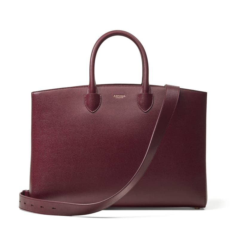 Aspinal Of London Madison Tote In Red