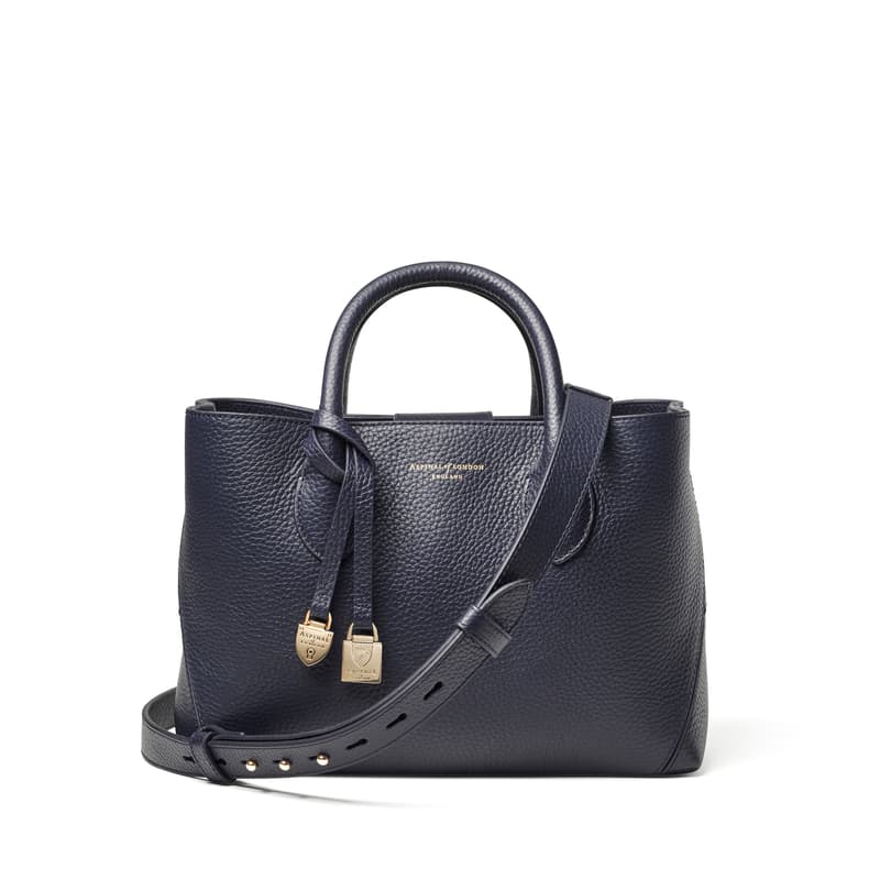 Aspinal Of London Midi London Tote In Blue