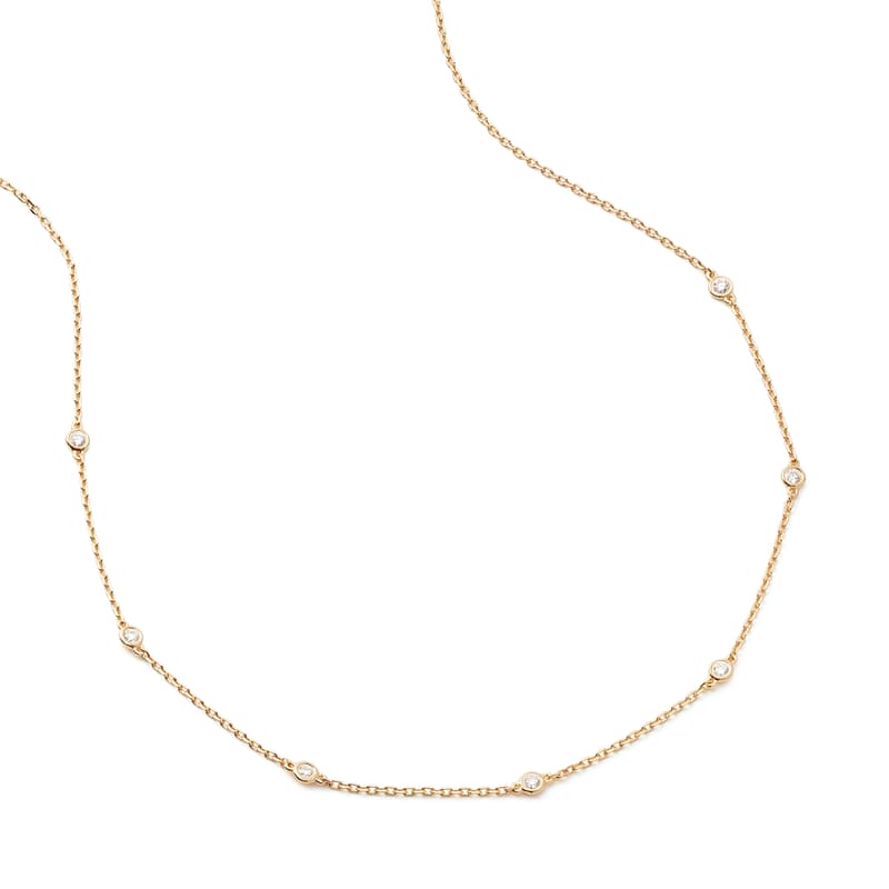 Aspinal of London Celeste Diamond Necklace in 14ct Gold