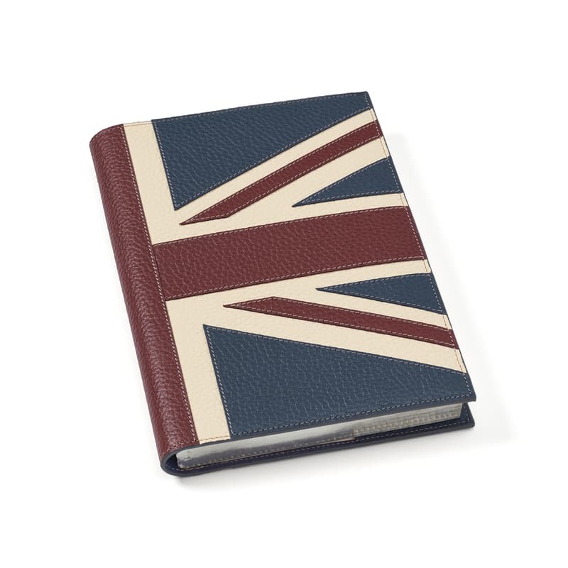 Aspinal of London A5 Refillable Luxury Journal in Brit Pebble