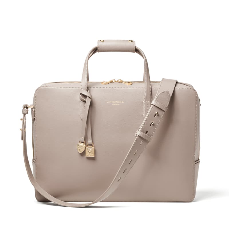 Aspinal of London The Brook Street in Moleskin Soft Saffiano