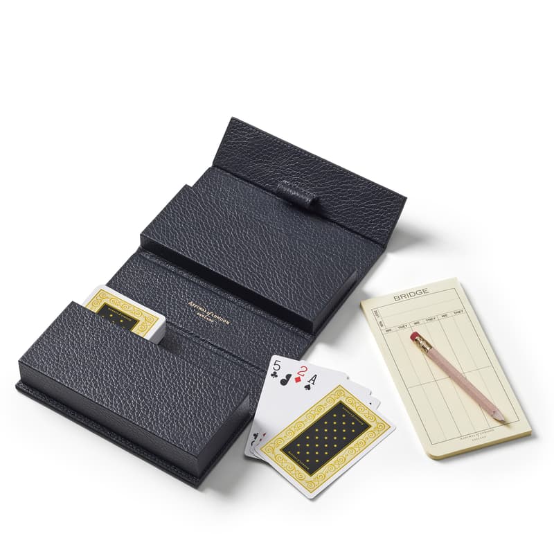 Aspinal of London Bridge Set in Navy Pebble