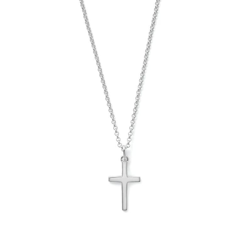 Aspinal of London Halskette mit Kreuzanhänger aus Sterlingsilber 925