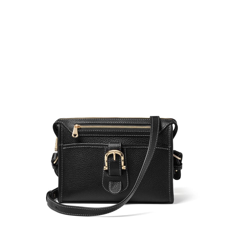 Aspinal Of London Bella Satchel In Black