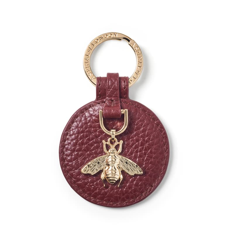 Aspinal Of London Bee Keyring In Red