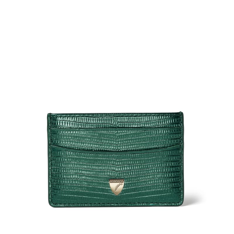 Aspinal of London Slim Credit Card Holder in Dragonfly Lizard
