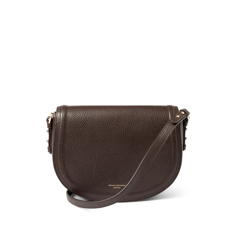 Aspinal Of London Stella Satchel Crossbody In Brown