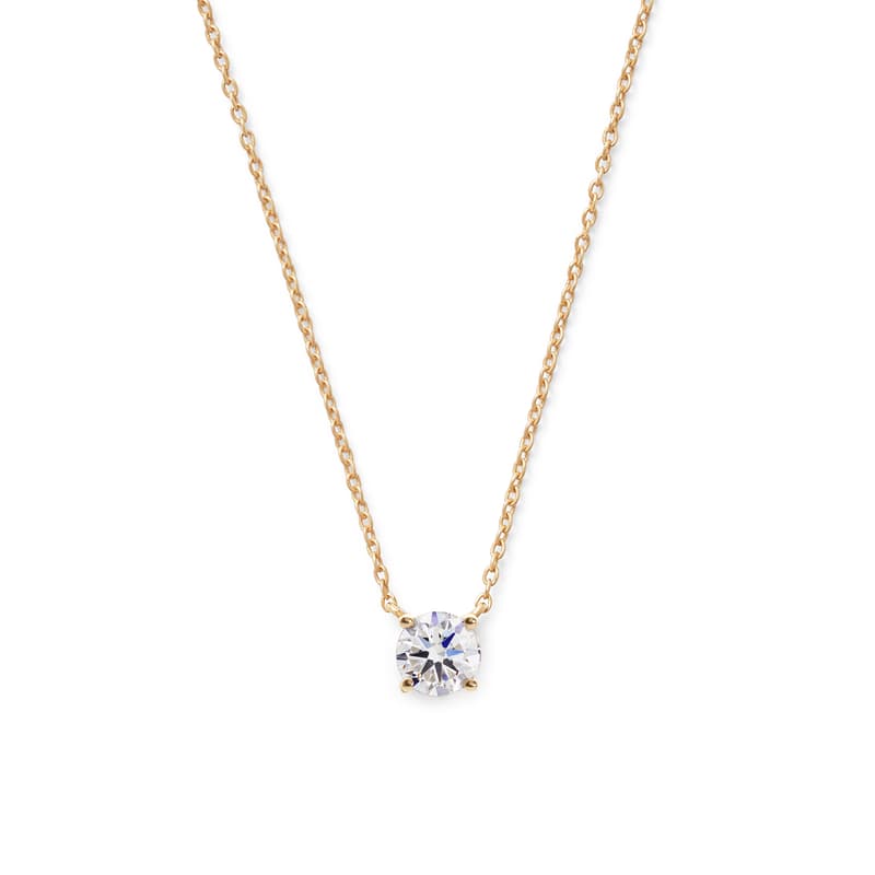 Aspinal of London Floating Diamond 0.50ct Solitaire Necklace in 14ct Gold