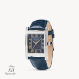Mayfair® Classic Watch Stainless Steel - Deep Shine Navy Croc