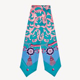 Aspinal Signature Silk Neck Bow Bluebird Pure Silk