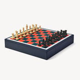 Chess Set Red Jewel Calf
