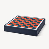 Chess Set Red Jewel Calf