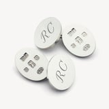 Hallmark Sterling Silver Engraved Cufflinks Sterling Silver 925