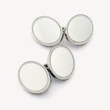 Personalised Hobnail Sterling Silver Cufflinks Sterling Silver 925