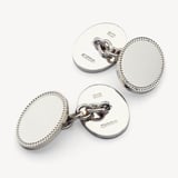 Personalised Hobnail Sterling Silver Cufflinks Sterling Silver 925
