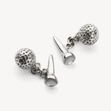 Sterling Silver Golf Ball & Tee Cufflinks Sterling Silver 925