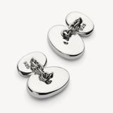 Oval Sterling Silver Semi Precious Cufflinks Mother of Pearl & Sterling Silver 925