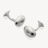 Sterling Silver Rugby Ball Cufflinks Sterling Silver 925