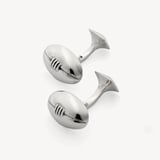 Sterling Silver Rugby Ball Cufflinks Sterling Silver 925