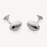 Sterling Silver Rugby Ball Cufflinks Sterling Silver 925