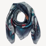 Robin Silk Scarf Midnight Blue Pure Silk