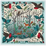 Robin Silk Scarf Teal Pure Silk