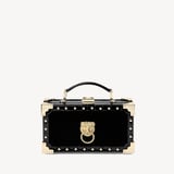 Trinket Box Signature Lion's Head & Black Velvet with Studs