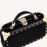 Trinket Box Signature Lion's Head & Black Velvet with Studs