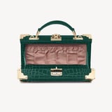 Trinket Box Evergreen Patent Croc